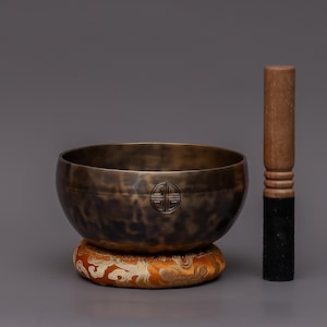 Handmade Full Moon Singing Bowl: Chakra Healing, Sound Therapy