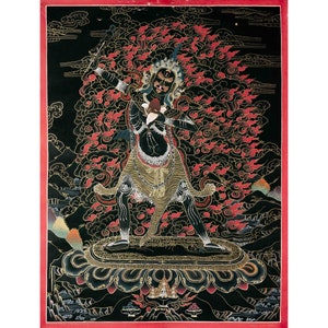Ekajati Thangka Painting: Hand-Made Tibetan Protector Art
