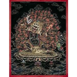 Divine Tantin Thangka: Handmade Buddhist Art of Spiritual Protection