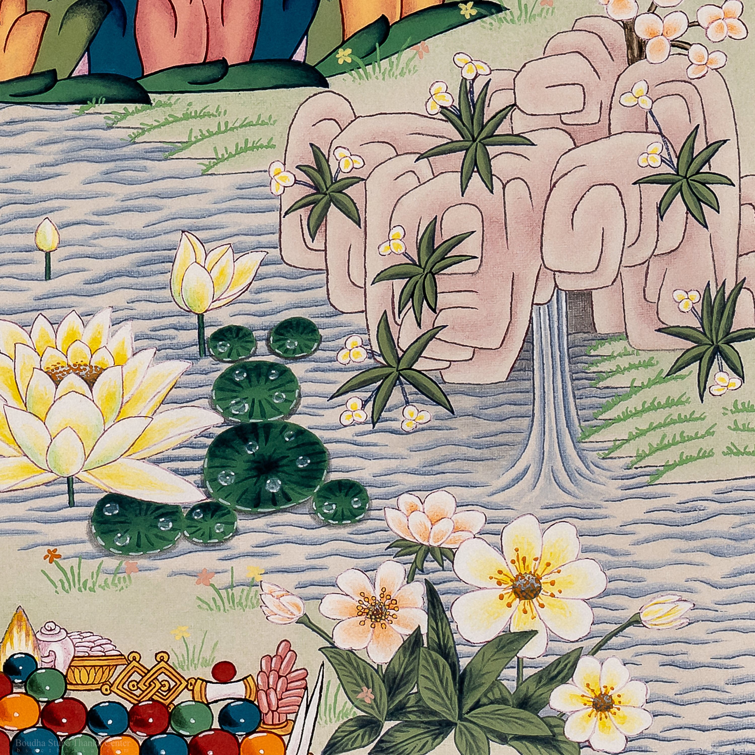 グル・リンポチェのタンカ画：手作りのチベット仏教美術 - Etsy 日本