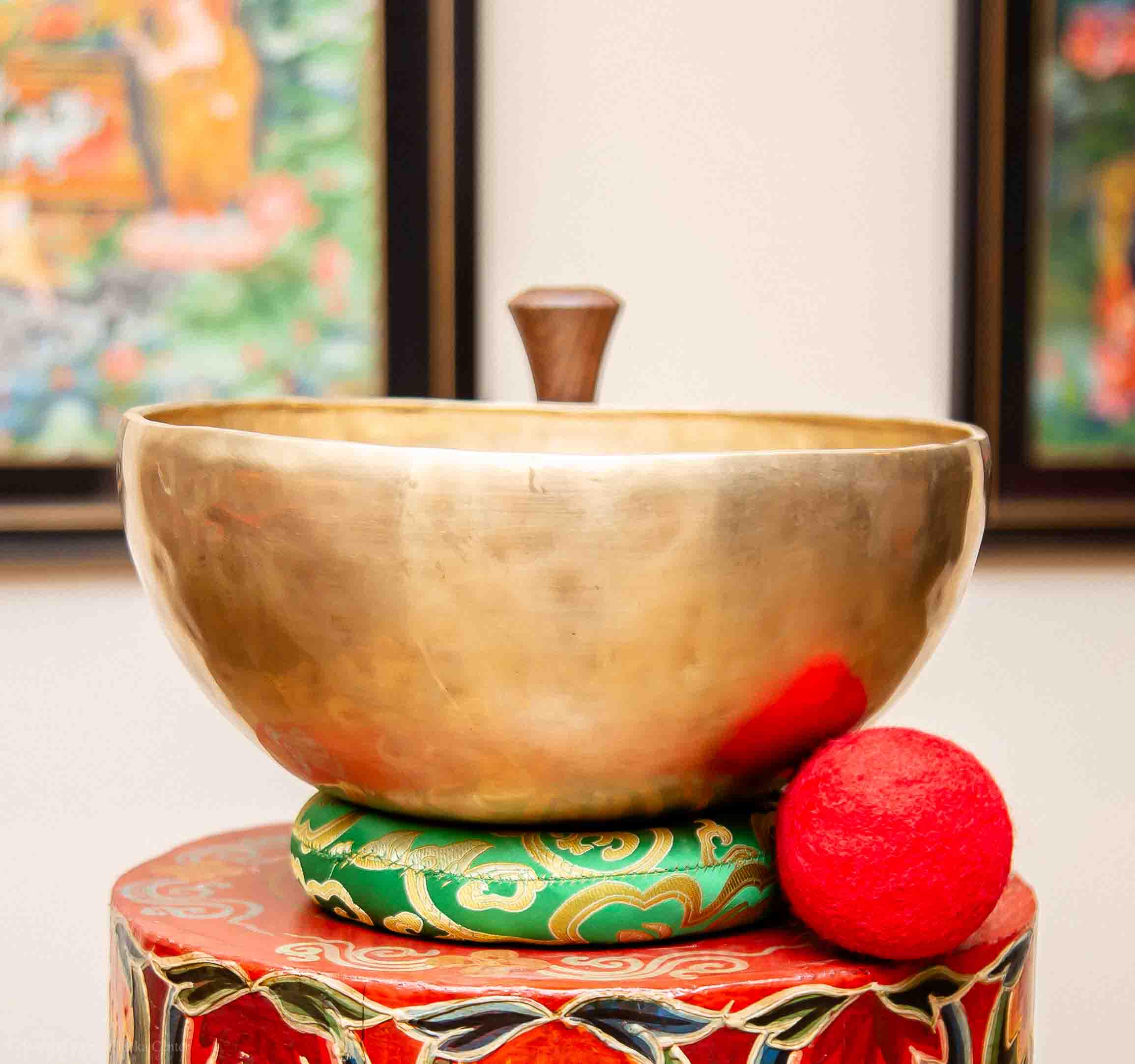 手作り7金属シンギングボウル：サウンドヒーリング、瞑想、ヨガ（28 cm