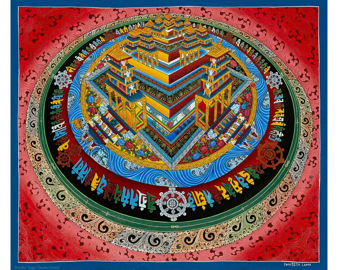 3D Mandala: A Journey Into Depth and Spiritual Dimension | Hand-painted ...