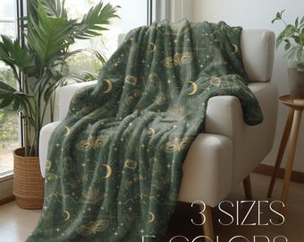 fantasy blanket for book lover gift celestial reading blanket bookish cozy book throw rug fantasy blanket for bookworm gift for book nerd