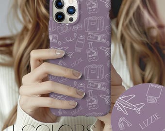 Minimalist Travel phone case personalized gift for friend gift for travel lover case for samsung ultra pro google pixel and iphone pro max