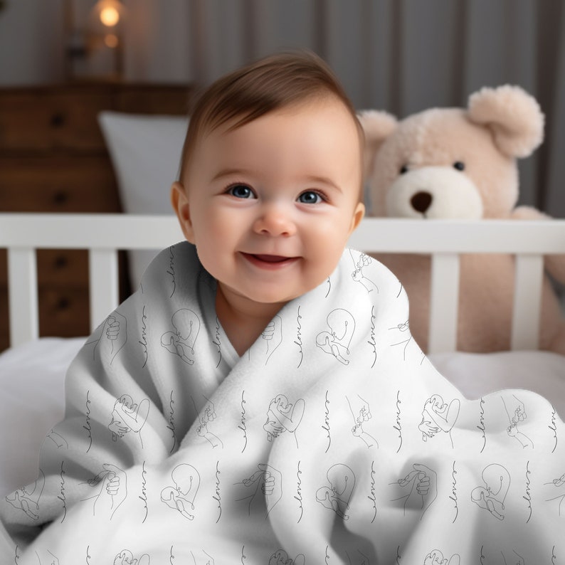 Minimalist Soft Fleece Baby Blanket, Swaddle and Change Pad Cover Etsy