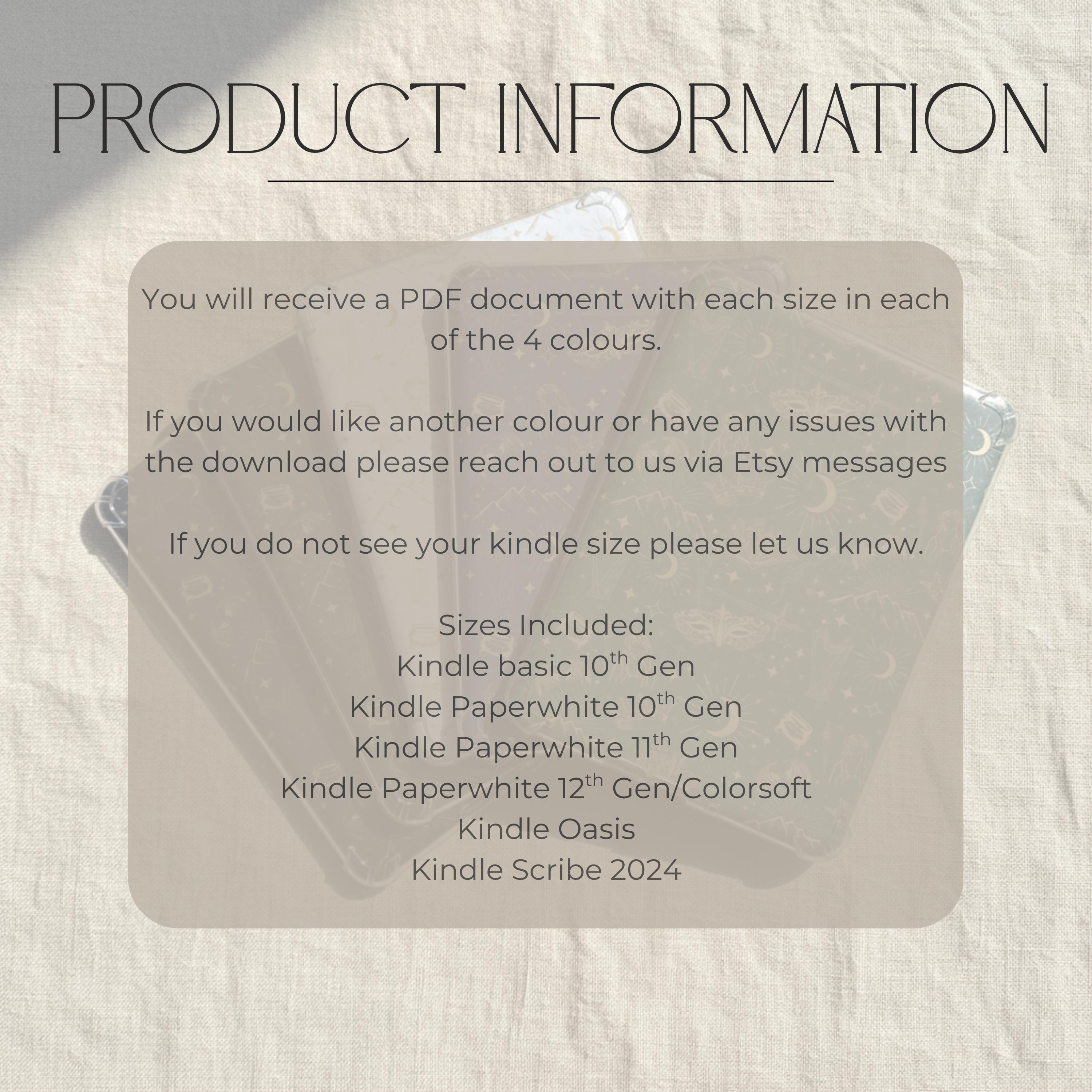 Fantasy Kindle Insert Digital Download Printable Template Romantasy ...