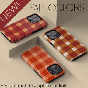 olive green gingham Personalised phone case minimal aesthetic gift for friend iPhone pro max 15 14 13 samsung galaxy phone case google pixel image 10
