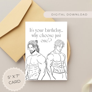 Carte d'anniversaire avec lecteur de romance sombre, carte d'anniversaire noire pour lecteur de romance sombre, carte de voeux imprimable, ami amoureux des livres, carte drôle, téléchargement immédiat