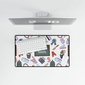 Personalised Teacher Desk Mat Custom Desk Pad for Teacher Desk ...