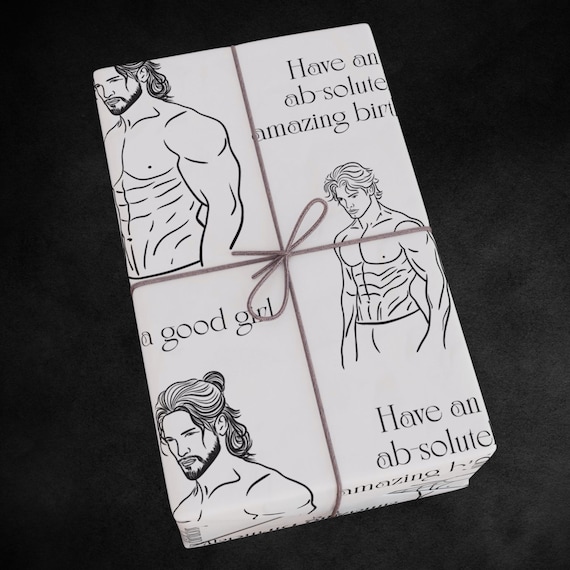 Funny Wrapping Paper for romance reader Smut Book Lover Present cheeky packaging funny dark romance birthday paper humorou gift wrap