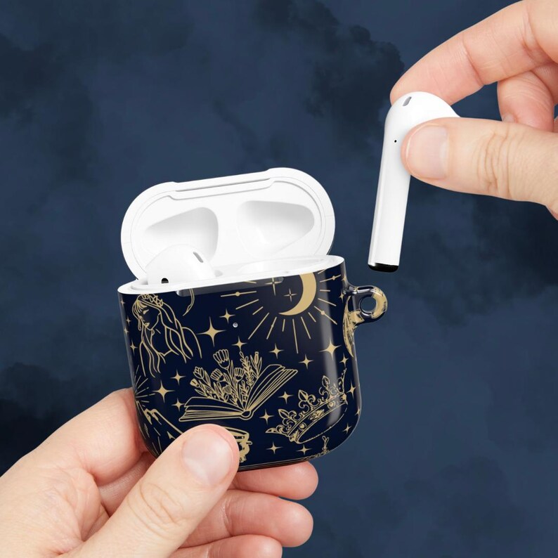 Personalized AirPod case cover for book lover gift fantasy AirPod pro case romantasy with name custom AirPod case book club gift for friend image 7