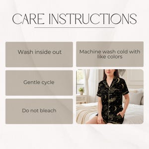 Fantasy Summer pajama set for book lover gift celestial Pjs for bookworm pj set for women satin pajama set for romantasy fans dreamland pjs image 5