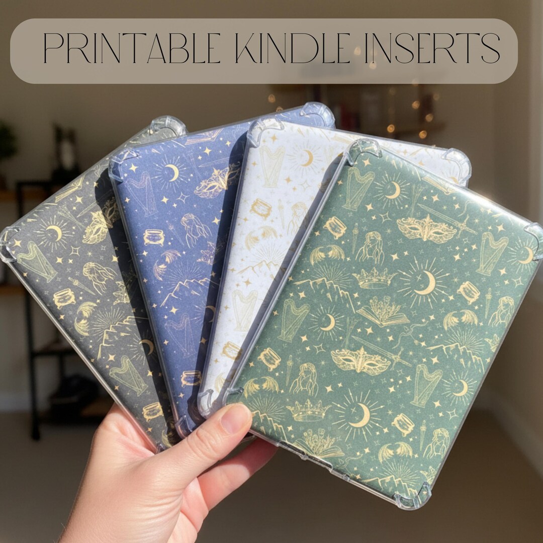 Fantasy Kindle Insert Digital Download Printable Template Romantasy ...