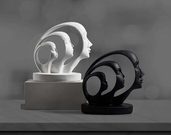 Creative Resin Sculptures, Modern Art Decor for Your Home, Office and Beyond, Abstract Statue , Decorative Figure Modern Art, Table decor.