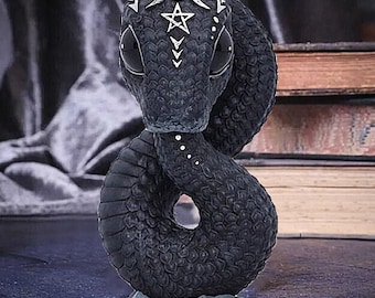 Resin Figure Wizard,  Black Magic Cat Ornaments Table Art, Cat figurine, Dragon Resin Decorative Figurines Mini Home Accessories Gift.