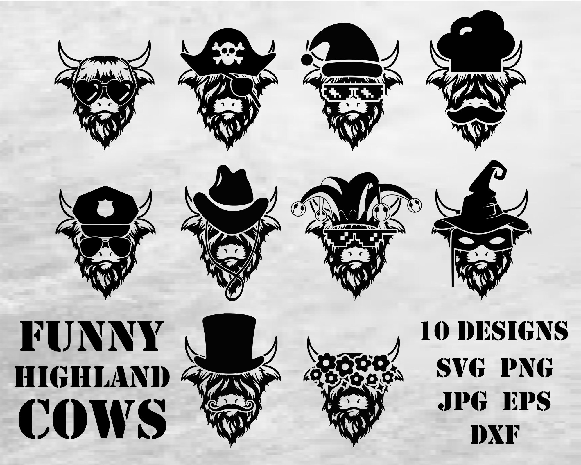 Highland Cow, Baby Cow Svg, Cow Head Svg, Highland Cow Clipart, Cow