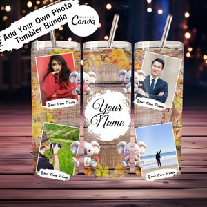Liebe Koalabär mit Ihrem eigenen Foto Geschenke für Liebhaber Valentinstag, Geburtstag, Jubiläum von Tumbler 3D desing PNG & JPG gemacht in canva