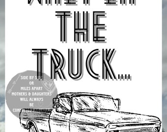 Wait In The Truck, Hardy & Lainey Wilson inspired, Country Music, Digital, PNG File, Gift, Poster, Shirt, Music