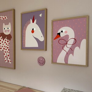 Poster licorne - oeuvre d'art murale magique pour chambre d'enfant image 3