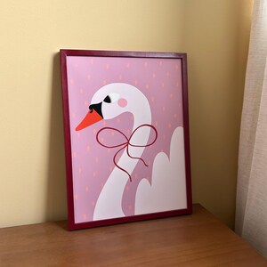 Swan Poster for Kids Room - Nursery Wall Art Decor image 6