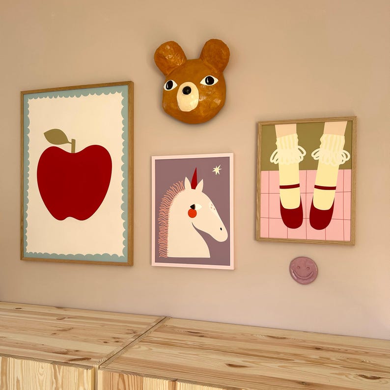 Poster licorne - oeuvre d'art murale magique pour chambre d'enfant image 2