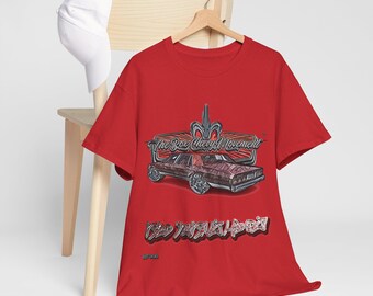 BCM Box Chevy Movement Caprice classico fulltop Rosso che fa girare la testa T-shirt unisex in cotone pesante
