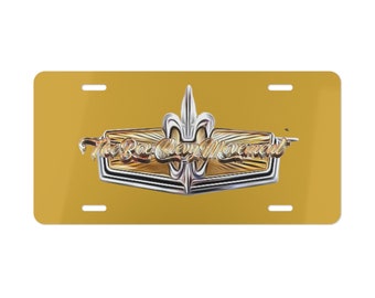 BCM Box Chevy Movement Caprice impala brushed gold Vanity Plate