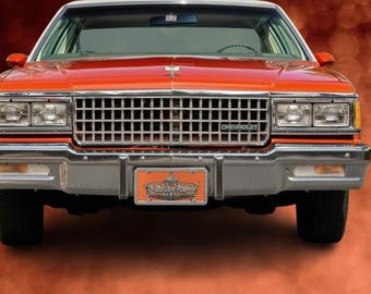 BCM Box Chevy Movement oranje logo make-upbord | Oranje kentekenplaat