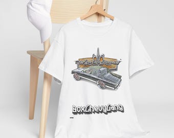 Box Chevy Movement Caprice Coupe Unisex Heavy Cotton Tee - BCM Gang Shirt, Car Enthusiast Apparel, Classic Car Lover Gift, Vintage Car Tee,