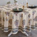 Wild Poppies ~ French Country Yellow Botanical Round Tablecloth