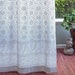 Royal Mansour Quartz ~ Moroccan Geometric Gray Trellis Curtain