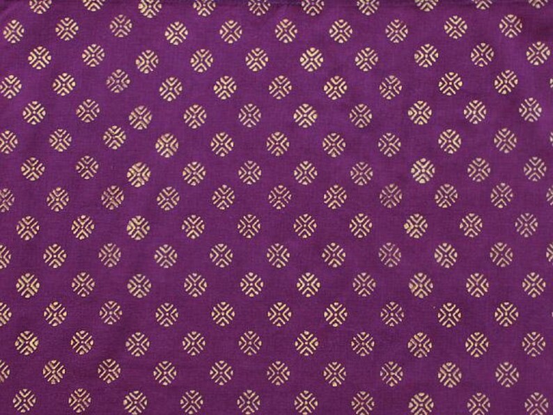 Mystic Amethyst ~ Plum Purple /& Gold Sari Print India Euro Sham