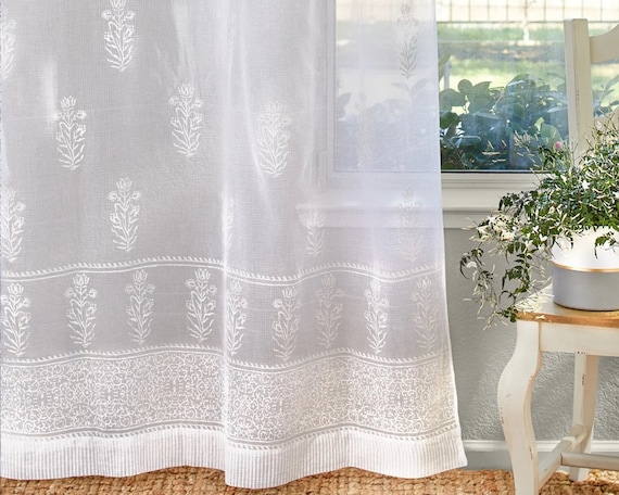 Sheer cotton curtains deals