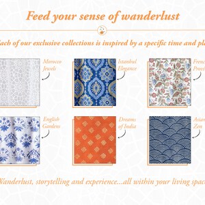 Indian Block Printed Table Linens, Rectangle Tablecloth, Blue Oriental Tablecloth, Bohemian Tablecloth, Outdoor Decor ~English Gardens image 10