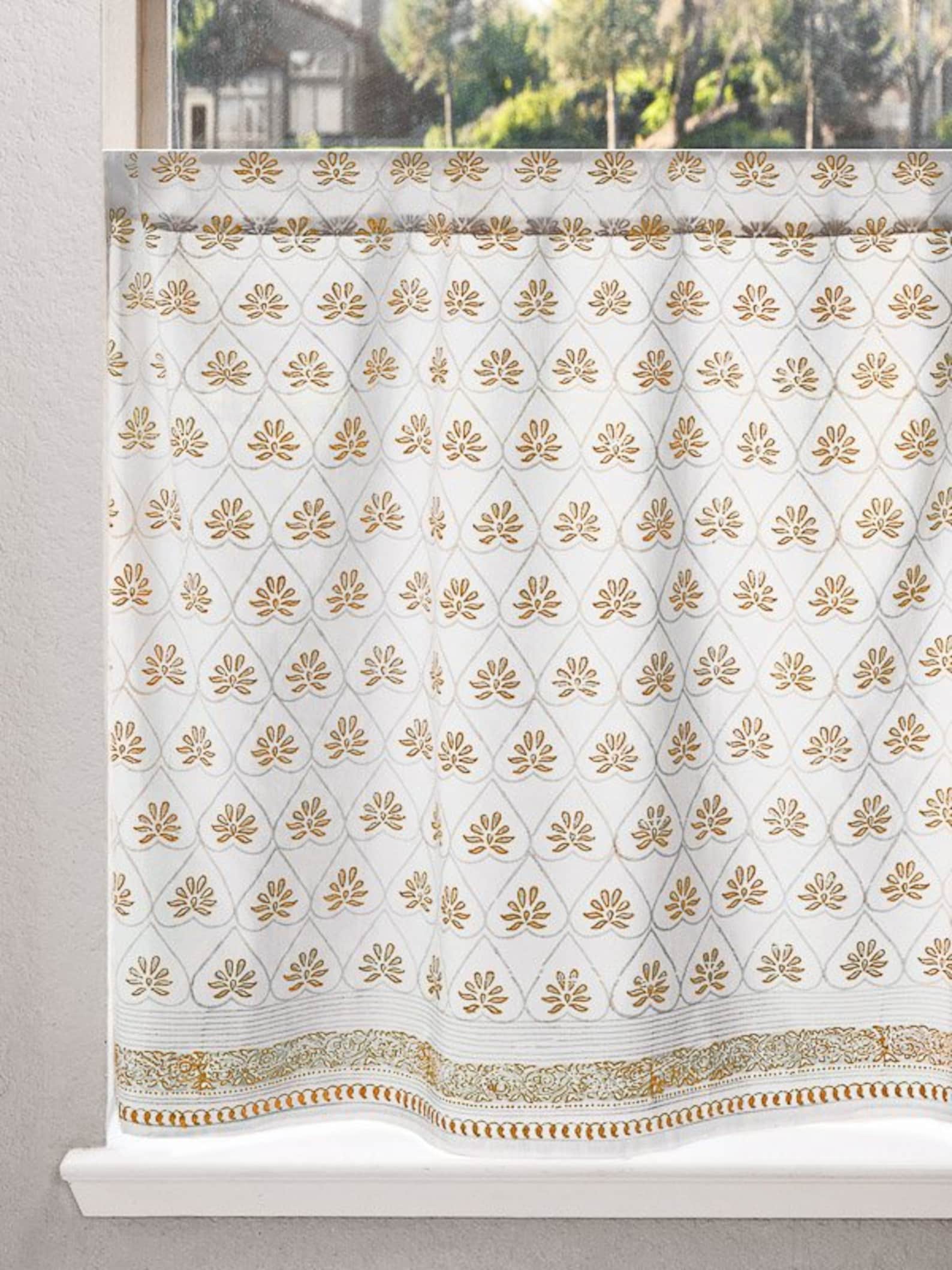 Bridal Veil Cottagecore Curtains Cafe Curtain Kitchen Etsy