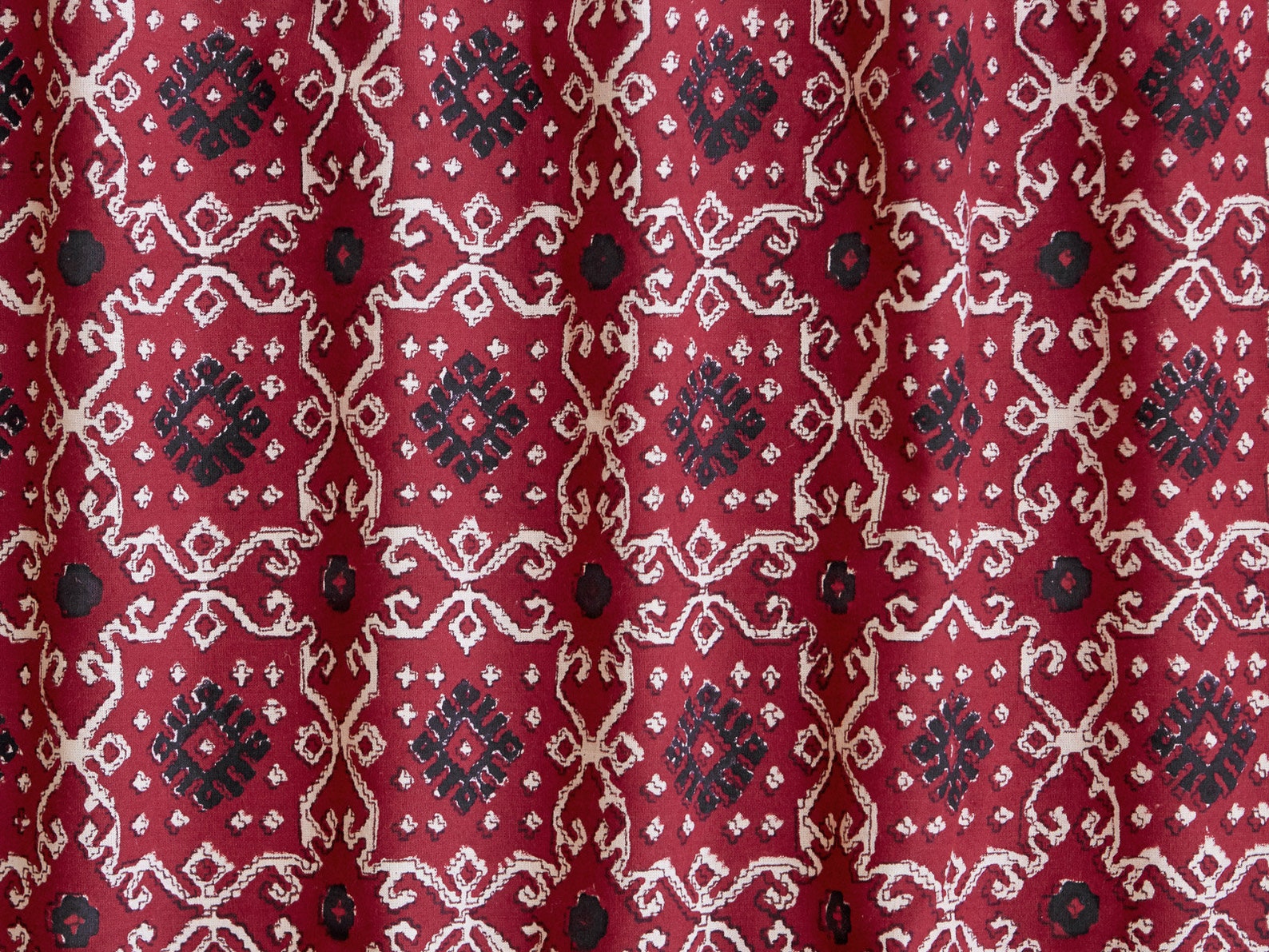 Ruby Kilim Rustic Red Duvet Cover Black Cotton Duvet Cover Etsy