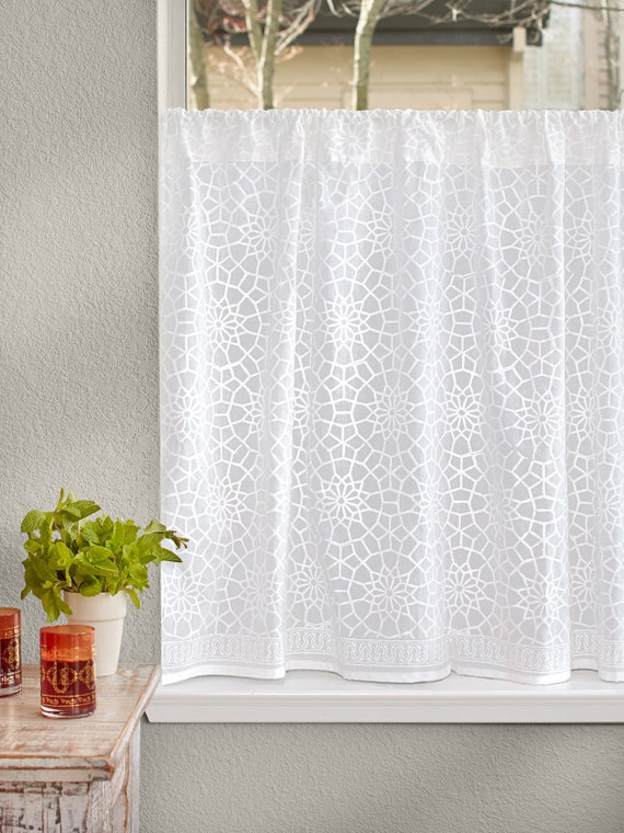 Royal Mansour Handprint Cafe Kitchen Curtains Moroccan Etsy