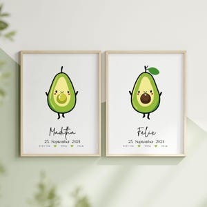 Geburtsposter für Zwillinge, Kinderzimmer Poster, Geschenke für Zwillinge zur Geburt, personalisierte Geschenke Baby, Regenbogen, Boho