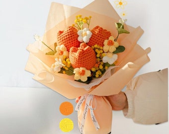 Crochet Flower Bouquet - Beautiful Handmade Flowers, Crochet Bouquet, Knitted Bouquet, Mothers Day Gift, Gifts For Mom, Gifts For Her