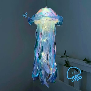 Aesthetic LED Jellyfish Lamp Bedroom Night Lamp, Bedroom Night Light, Room And Home Decoration, Jellyfish Decor, Boho, Fantasy Nightlight zdjęcie 6
