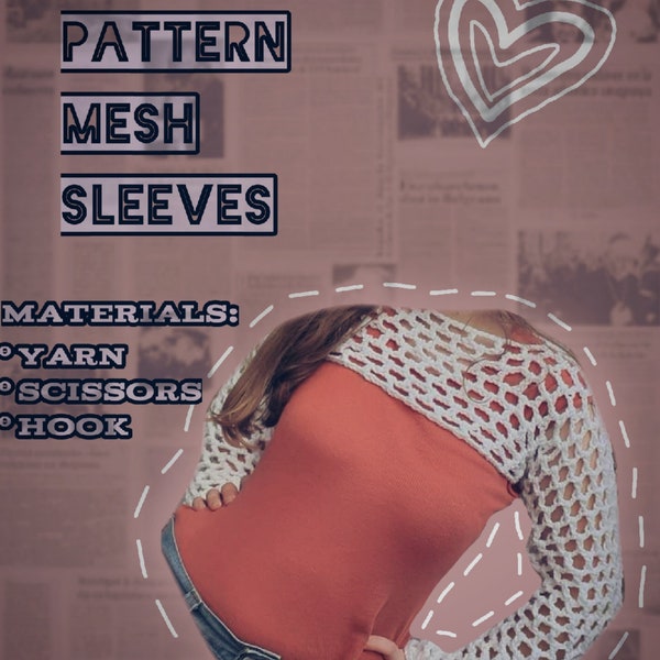 CROCHET PATTERN mesh sleeves