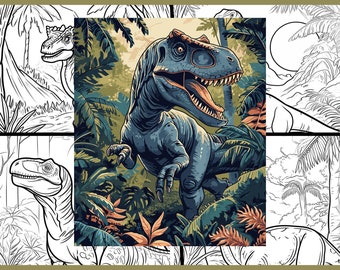 Dinosaurs Coloring Pages for Kids 3-8 black0sheep APPROVED | V4