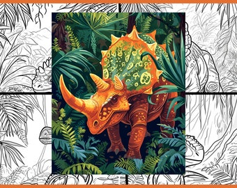 Dinosaurs Coloring Pages for Kids 3-8 black0sheep APPROVED | V3