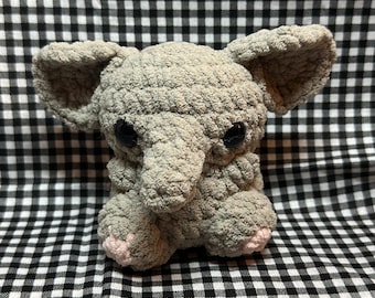 Crochet elephant plushie