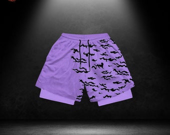 Anime-Inspired Gym Shorts: Performance Meets Manga - Lightweight, Breathable, Retro Style - Perfect Workout Gift for Fans