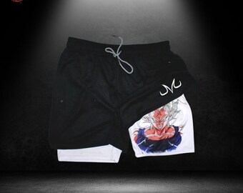 Anime-Inspired Gym Shorts: Performance Meets Manga - Lightweight, Breathable, Retro Style - Perfect Workout Gift for Fans