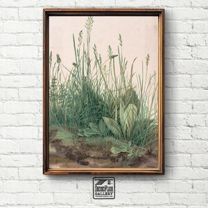 Lush Botanical Study | Vintage Painting Art Print | Digital Download Wall Art | 25-45