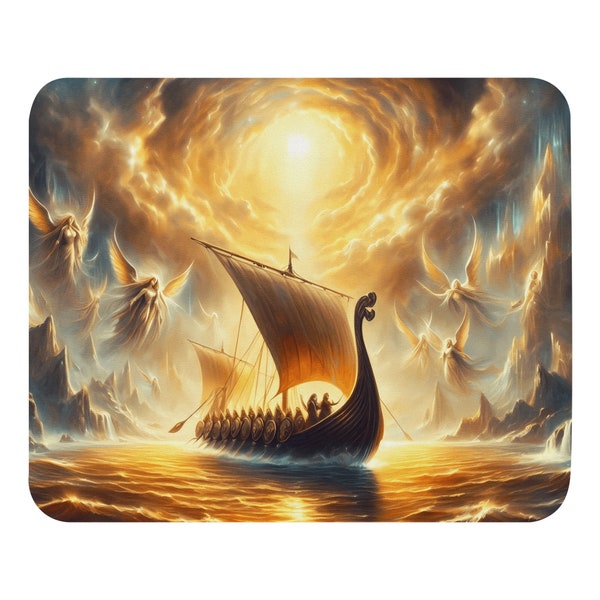 Mauspad “Odyssee der Erleuchtung” Wikinger Mauspad, Vikings Mousepad, Valhalla