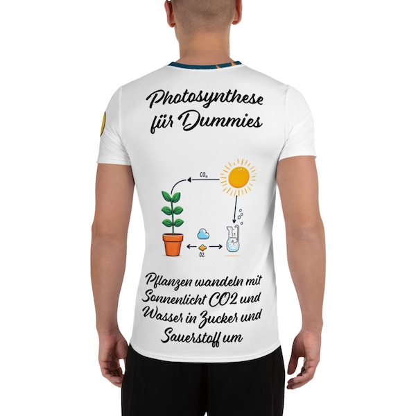 Sport-T-Shirt für Herren "Photosynthese für Dummies" Photosynthese, Pflanzen, Wissenschaft, Sport, Biologie, Natur, Grünes Design