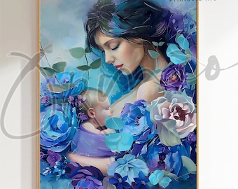 Lámina de lactancia materna, regalo para consultora de lactancia, obra de arte sobre lactancia materna, regalo para partera, arte para oficina de lactancia, impresión de lactancia, regalo de doula